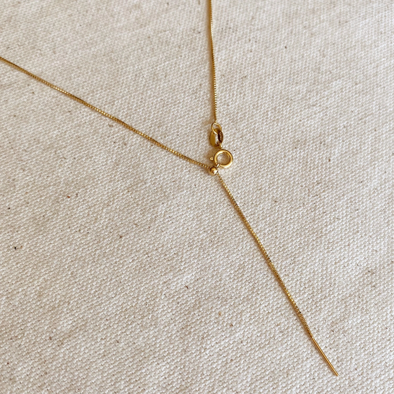 Adjustable Sizing Necklace - 18k Gold Filled