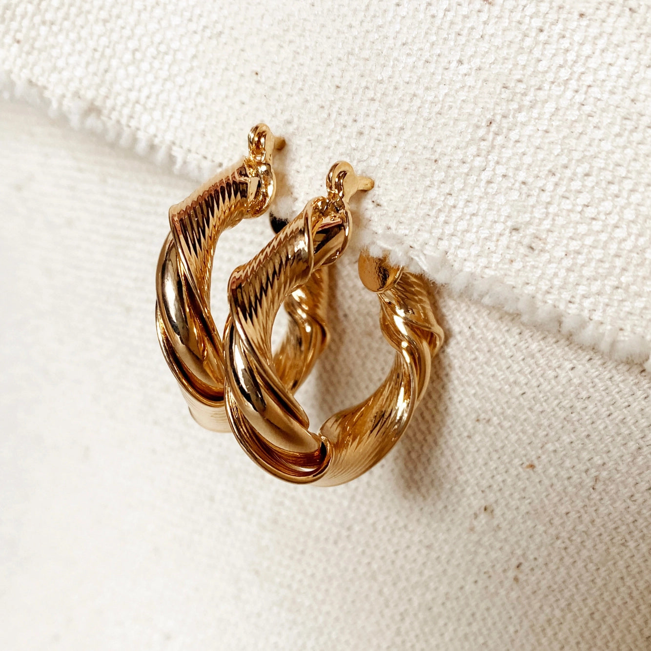 Venezia Hoop Earrings -18k Filled