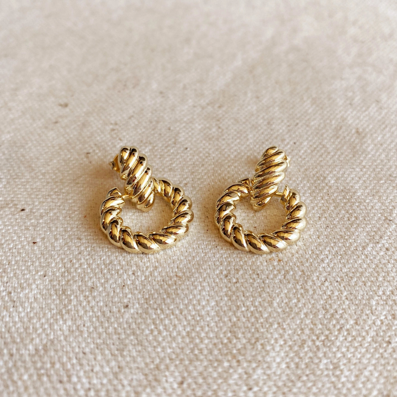 Cornetti Earrings 18k Gold Filled