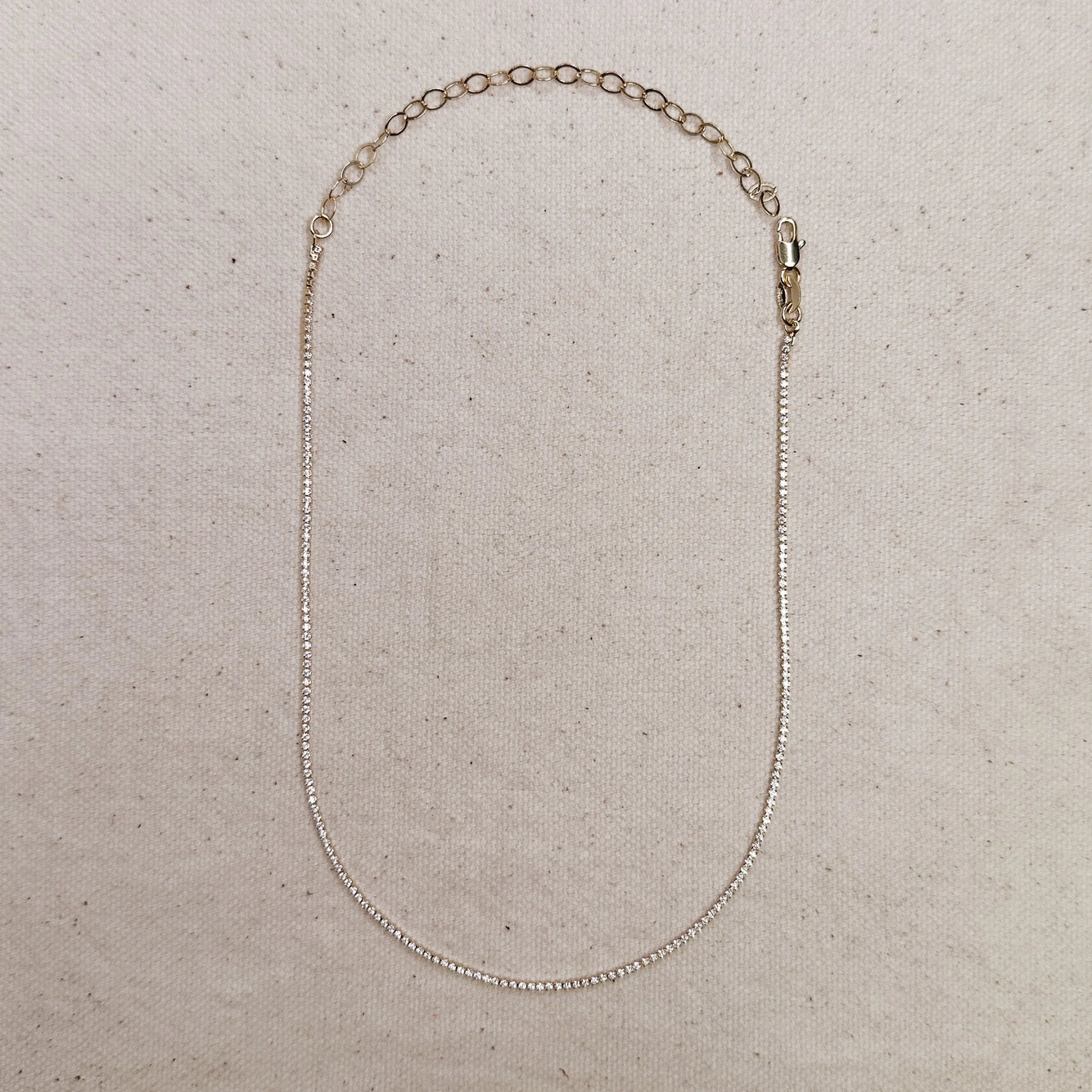 Mia Tennis Necklace - 18k Filled