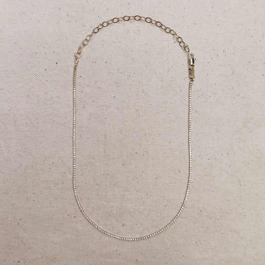 Mia Tennis Necklace - 18k Filled