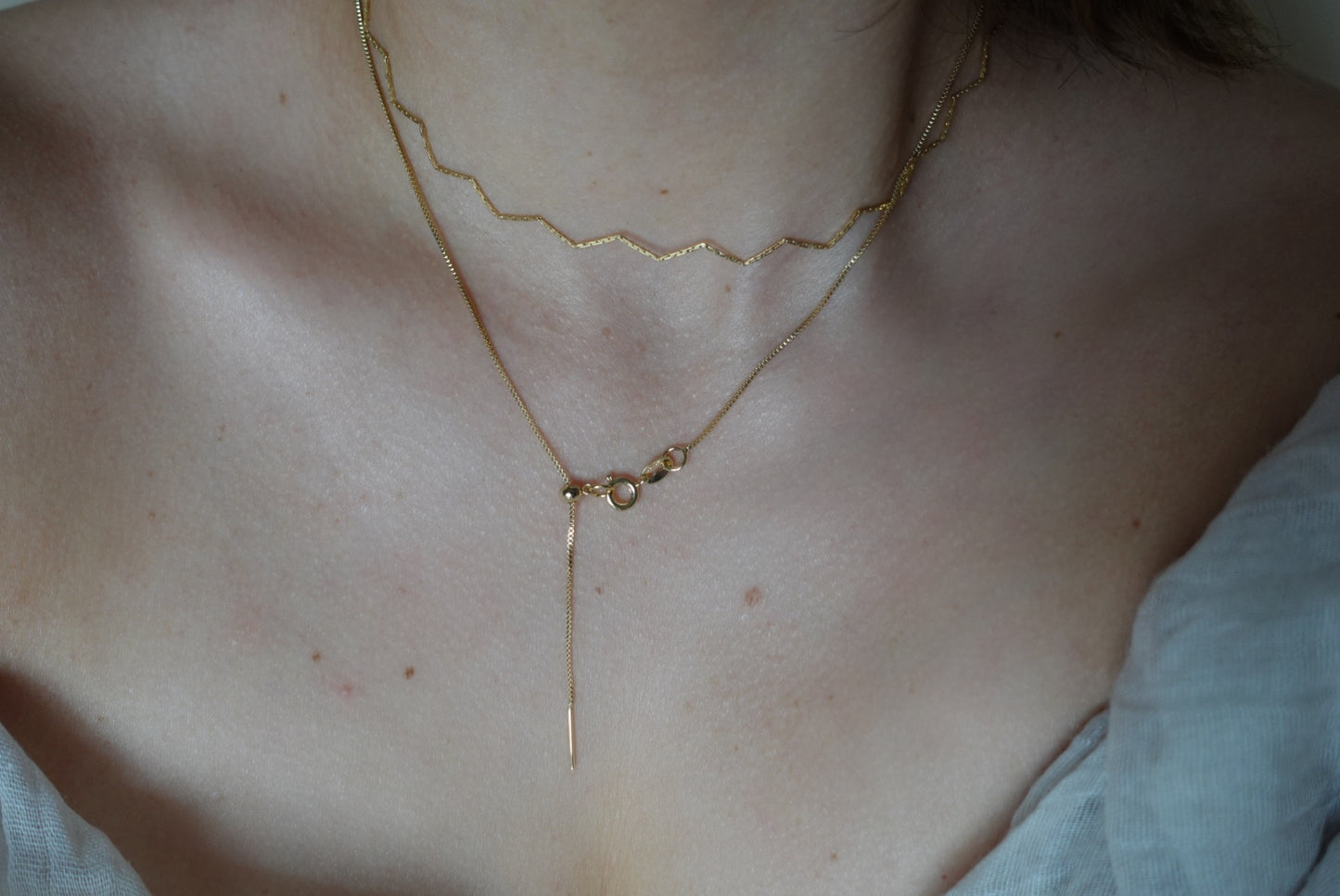 Adjustable Sizing Necklace - 18k Gold Filled