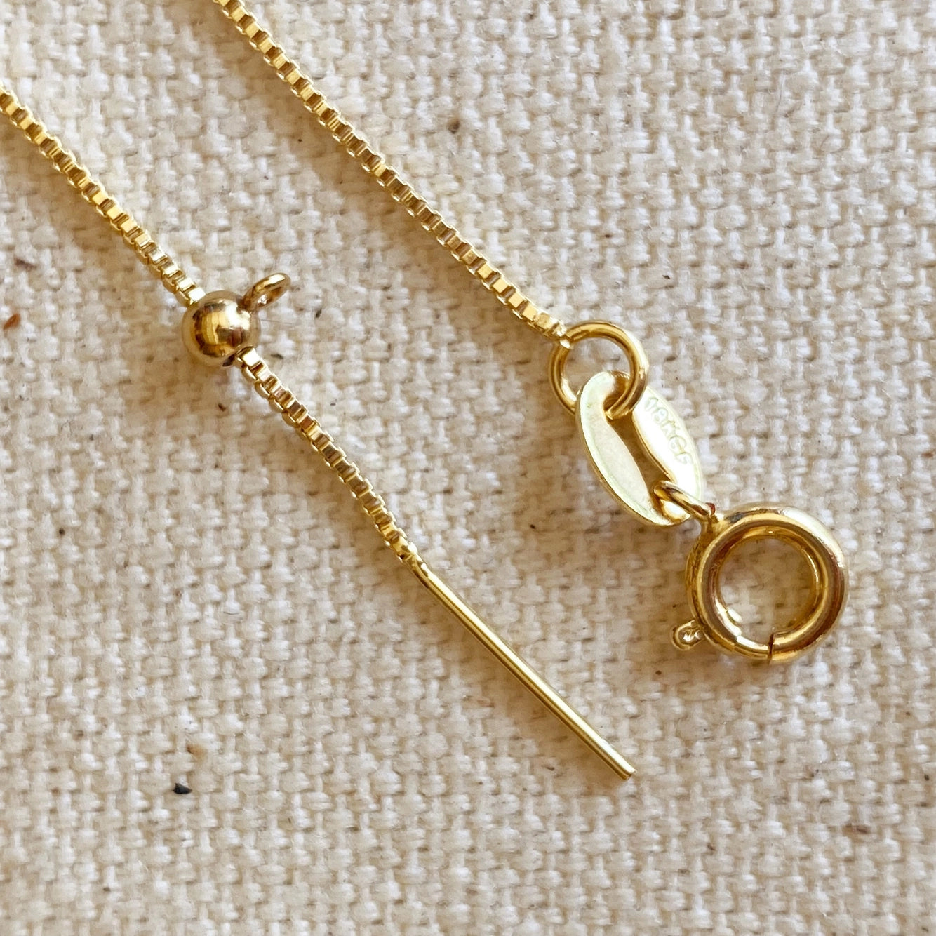 Adjustable Sizing Necklace - 18k Gold Filled