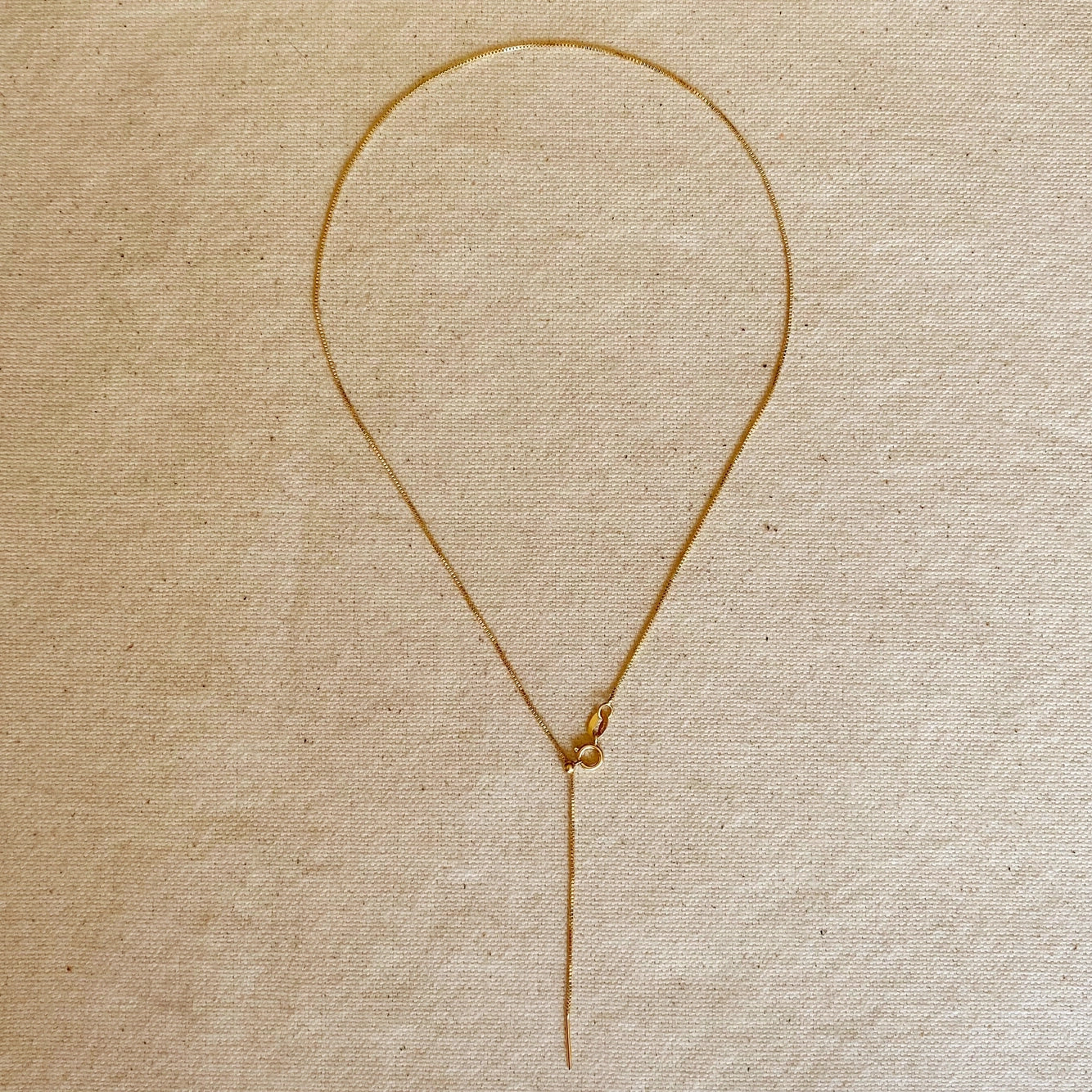 Adjustable Sizing Necklace - 18k Gold Filled