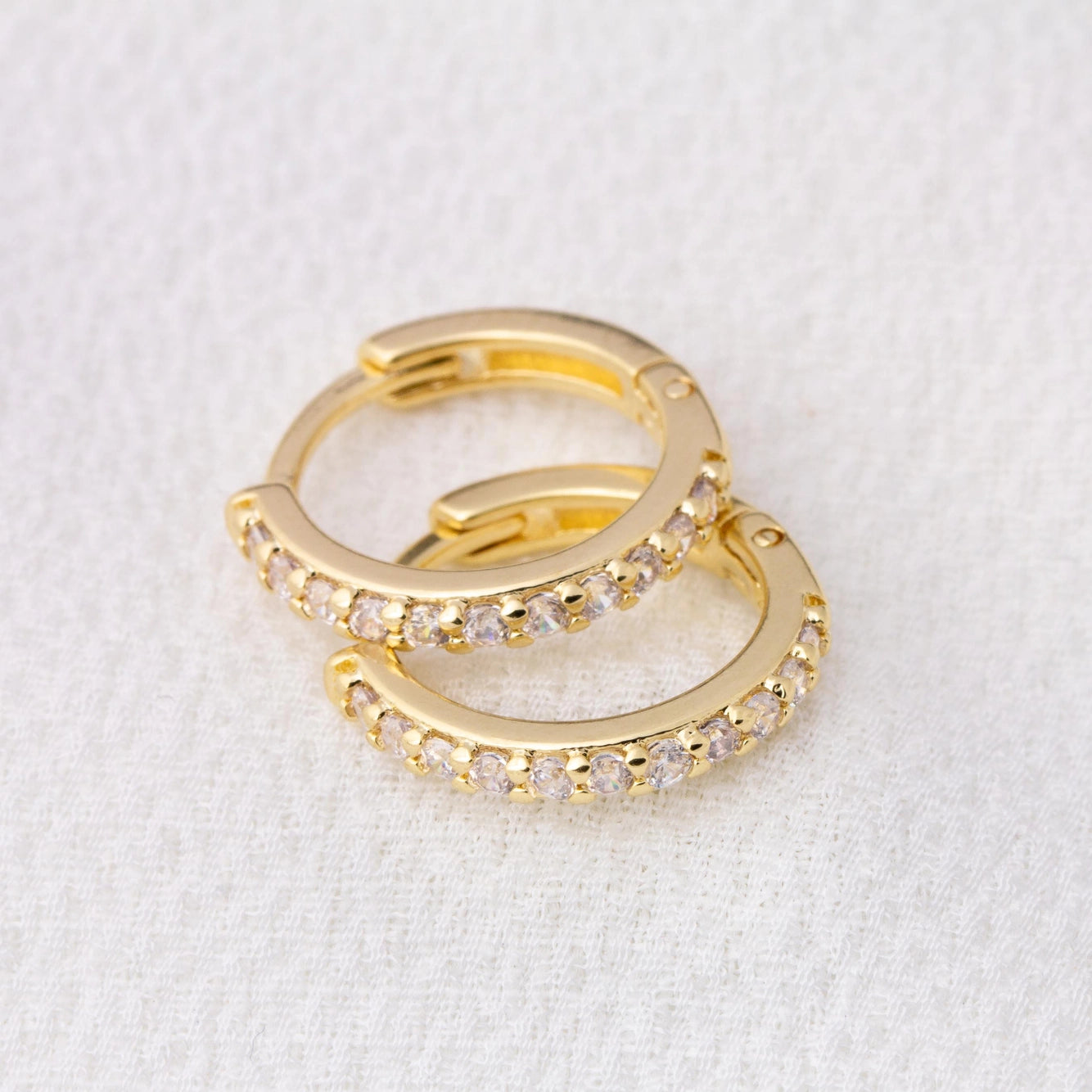 Everyday Fancy Hoop Earrings - 18k Gold Filled