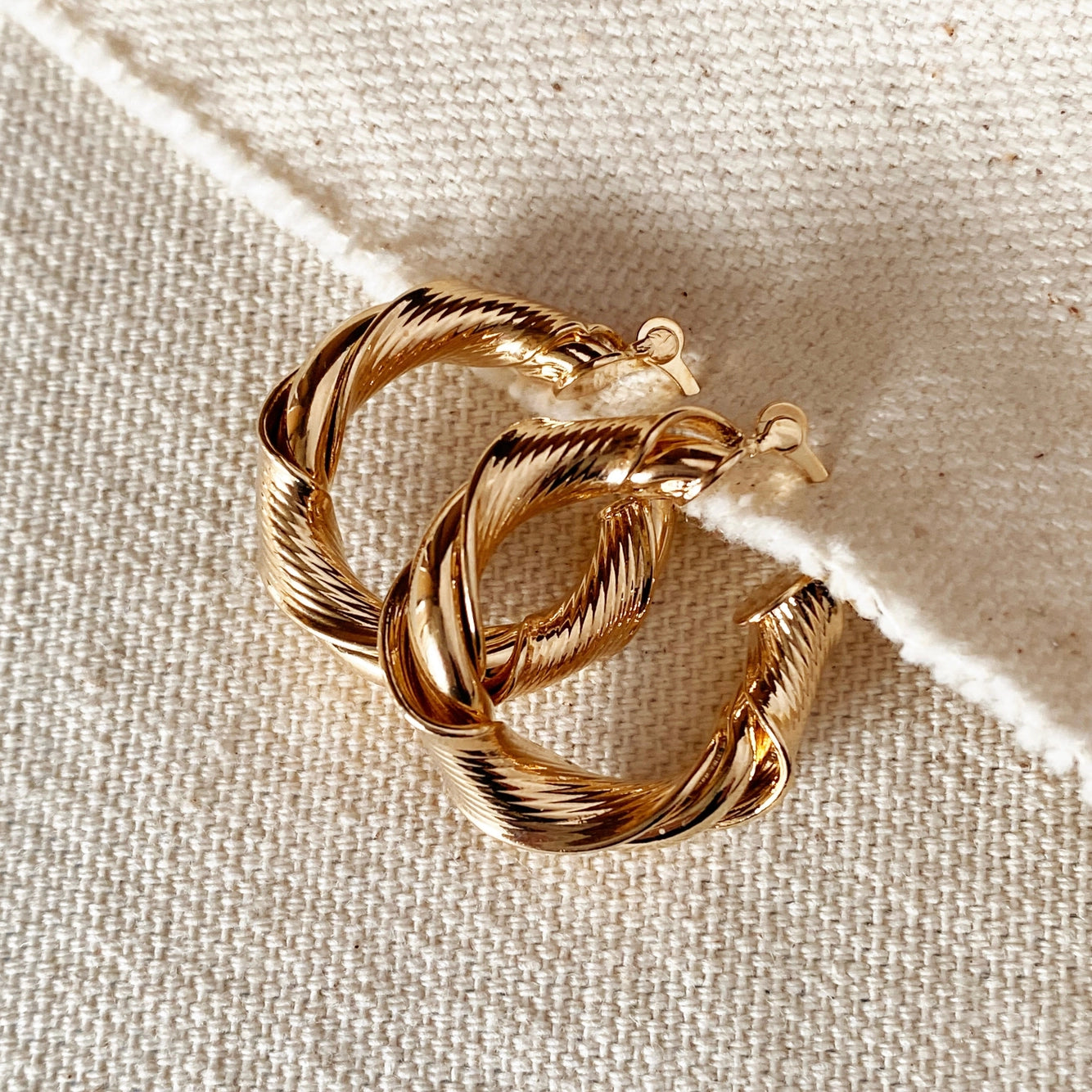 Venezia Hoop Earrings -18k Filled